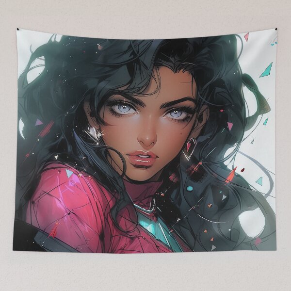 Item preview, Vibrant Powerful Anime Girl designed and sold by bubblegoth.