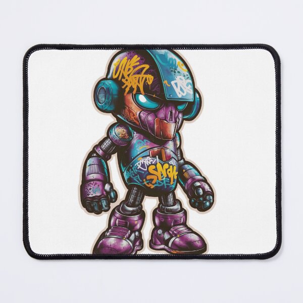 Item preview, Colorful street robot in graffiti art style designed and sold by creativepers.
