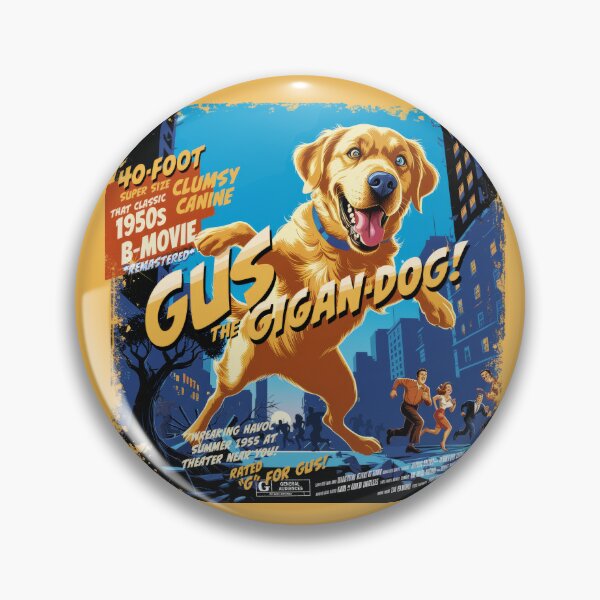 Item preview, Gus The Gigan-DOG! The Canine Crimefighter in this 1950s Remastered B-Movie Classic! designed and sold by markmm9.