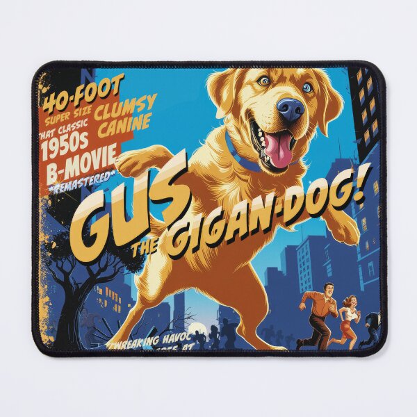 Item preview, Gus The Gigan-DOG! The Canine Crimefighter in this 1950s Remastered B-Movie Classic! designed and sold by markmm9.