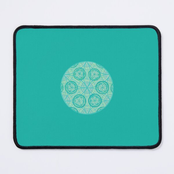 Item preview, Flower of Life Mandalas: 071 - Mint Green Seed pattern designed and sold by SonoSonoStudio.