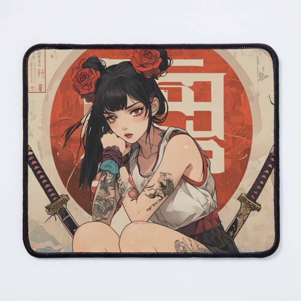 Item preview, Samurai-Inspired Tattoo Art: Bold Anime Streetwear Aesthetic designed and sold by han61578.