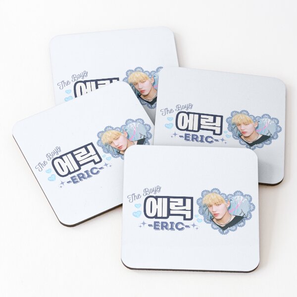 Item preview,  ERIC The Boyz Kpop Boy Group Blue Members Name Collage Design  designed and sold by AJUNICE STUDIO.