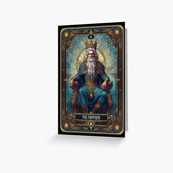 Vista previa del artículo con la obra «La carta del tarot emperador», diseñado y vendido por BoKev.