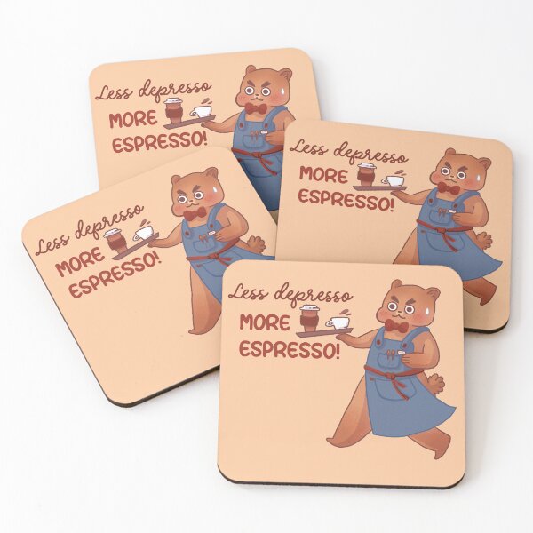 Item preview, Less Depresso More Espresso - Bearista designed and sold by IsabelleWoody.