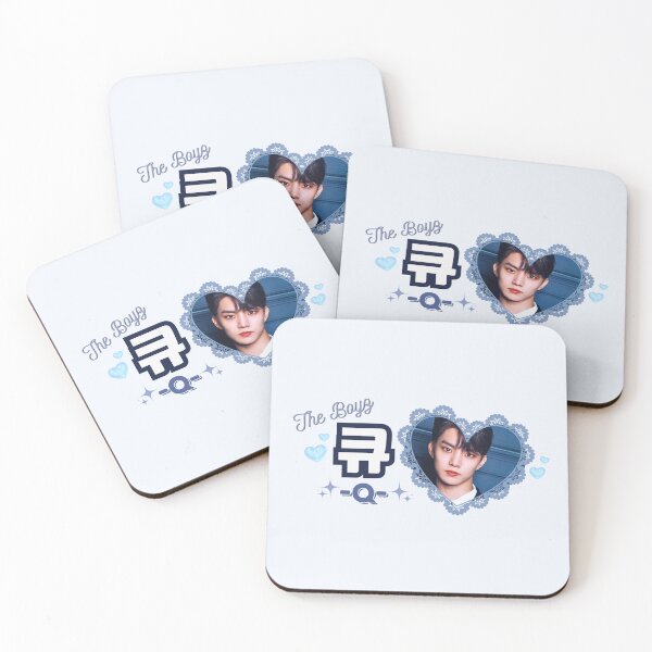 Item preview, Q The Boyz Kpop Boy Group Blue Members Name Collage Design  designed and sold by AJUNICE STUDIO.