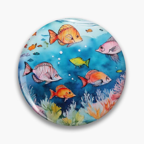 Item preview, A vibrant underwater scene with colorful coral reefs and fish designed and sold by homydesign.