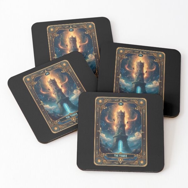 Item preview, The Tower Tarot Card designed and sold by BoKev.