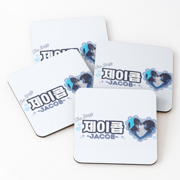Item preview, JACOB The Boyz Kpop Boy Group Blue Members Name Collage Design  designed and sold by AJUNICE STUDIO.