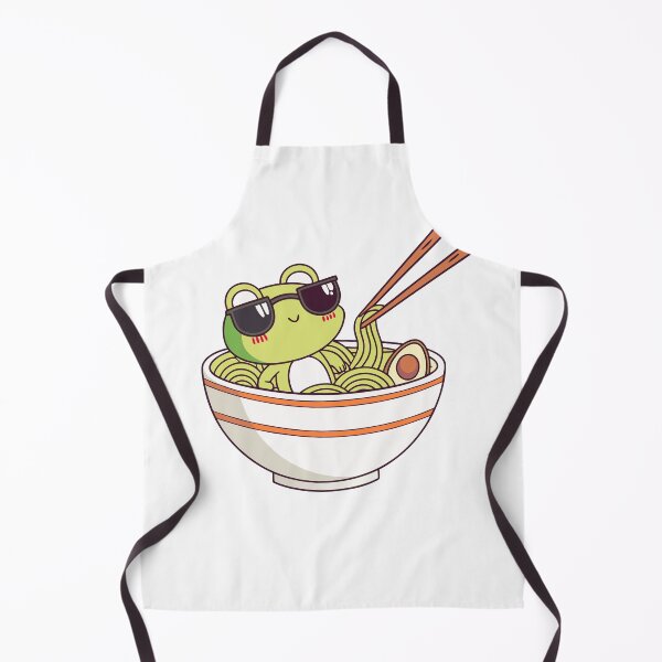 Aperçu de l'œuvre Ramen Lover Frog - Cute Frog Art for Ramen Fans créée et vendue par Timegraf.