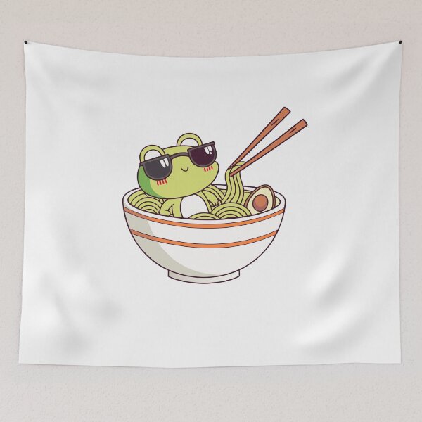 Item preview, Ramen Lover Frog - Cute Frog Art for Ramen Fans designed and sold by Timegraf.