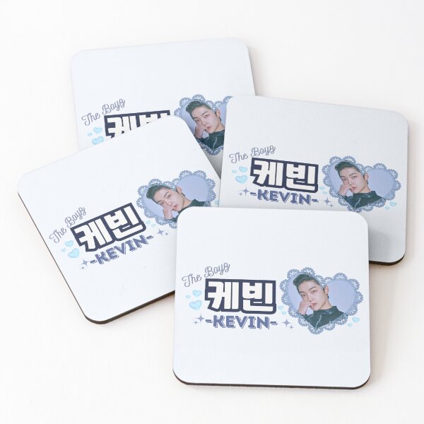 Item preview, KEVIN The Boyz Kpop Boy Group Blue Members Name Collage Design  designed and sold by AJUNICE STUDIO.