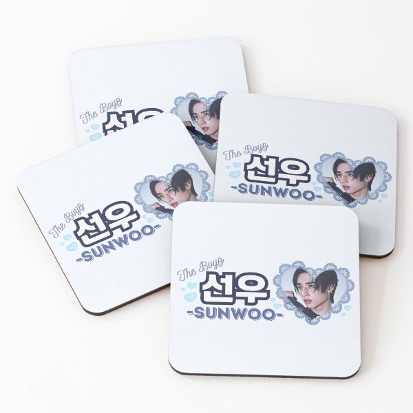 Item preview, SUNWOO The Boyz Kpop Boy Group Blue Members Name Collage Design  designed and sold by AJUNICE STUDIO.