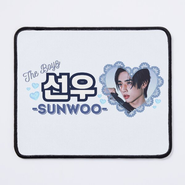 Item preview, SUNWOO The Boyz Kpop Boy Group Blue Members Name Collage Design designed and sold by AJUNICE STUDIO.