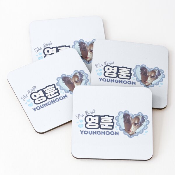 Item preview, YOUNGHOON The Boyz Kpop Boy Group Blue Members Name Collage Design  designed and sold by AJUNICE STUDIO.