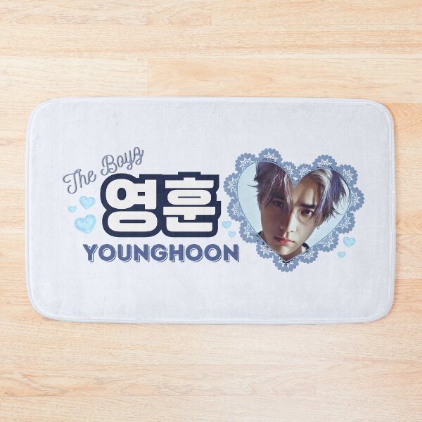 Item preview, YOUNGHOON The Boyz Kpop Boy Group Blue Members Name Collage Design  designed and sold by AJUNICE STUDIO.