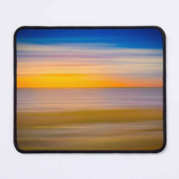 Item preview, Sunrise SPECTRUM the vibrant horizontal streaks of color create a calming seascape with a serene horizon designed and sold by EyezWatchin.