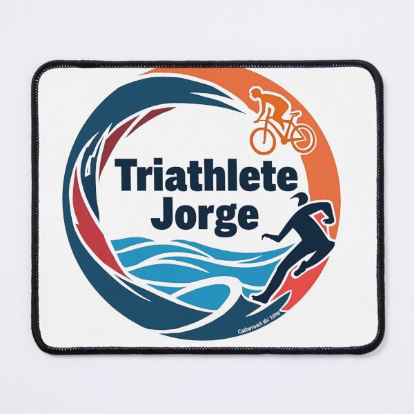 Item preview, Dynamic Triathlete Jorge - Swim, Bike, Run designed and sold by Triathlongram.