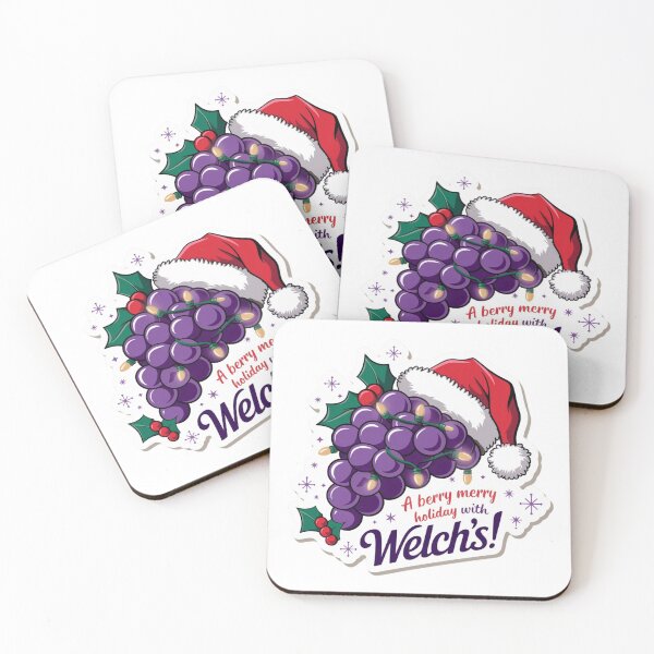 Item preview, Festive Grape Holiday Design with Santa Hat and Lights designed and sold by Bmd4Fitness.