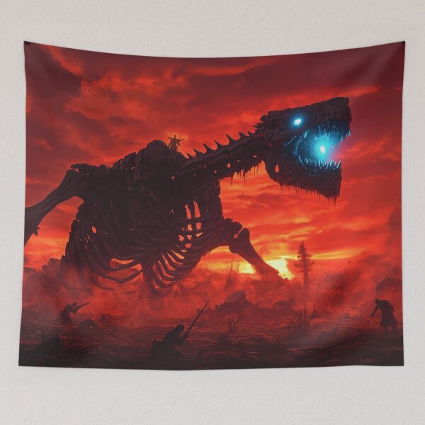 Item preview, Epic Monster Showdown at Sunset designed and sold by Carlos Monteiro.