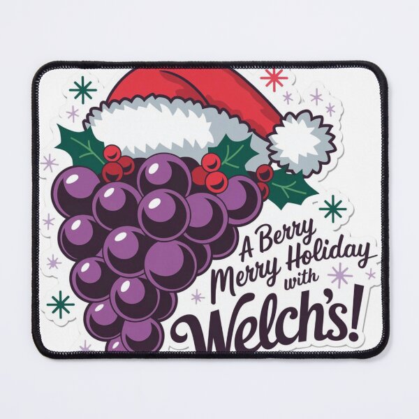 Item preview, Festive Grape Holiday Design with Santa Hat and Lights designed and sold by Bmd4Fitness.
