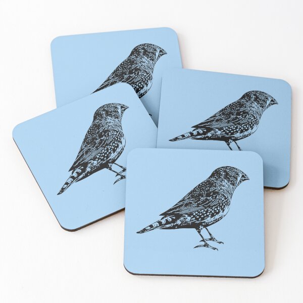 Item preview, Zebra Finch Black Design  designed and sold by designsasstultd.
