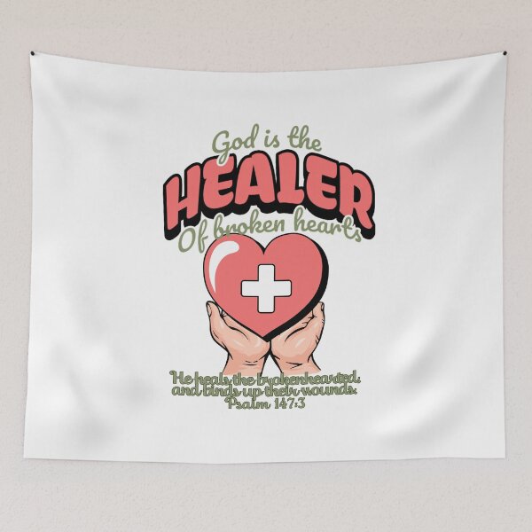 Item preview, God is the healer of broken hearts designed and sold by Virtuousvogue.
