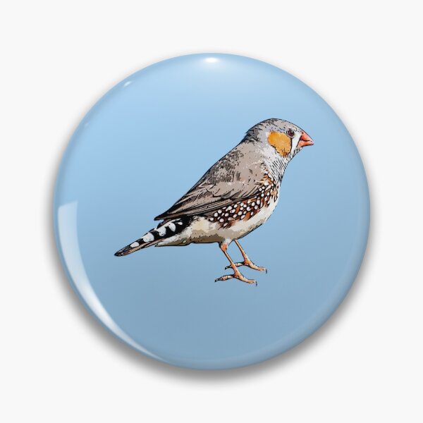 Item preview, Zebra Finch Black Alternate Design  designed and sold by designsasstultd.