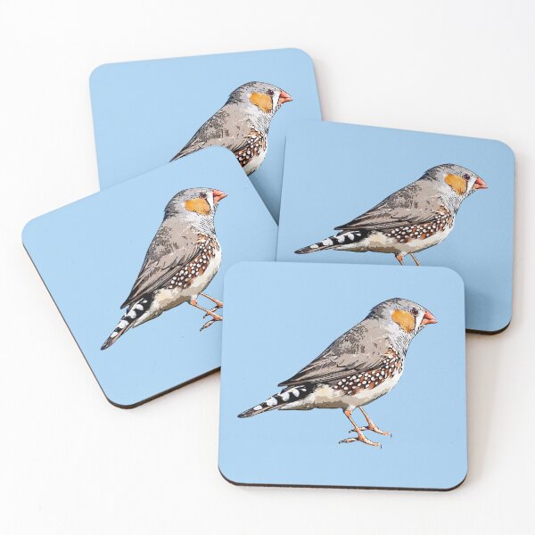 Item preview, Zebra Finch Black Alternate Design  designed and sold by designsasstultd.