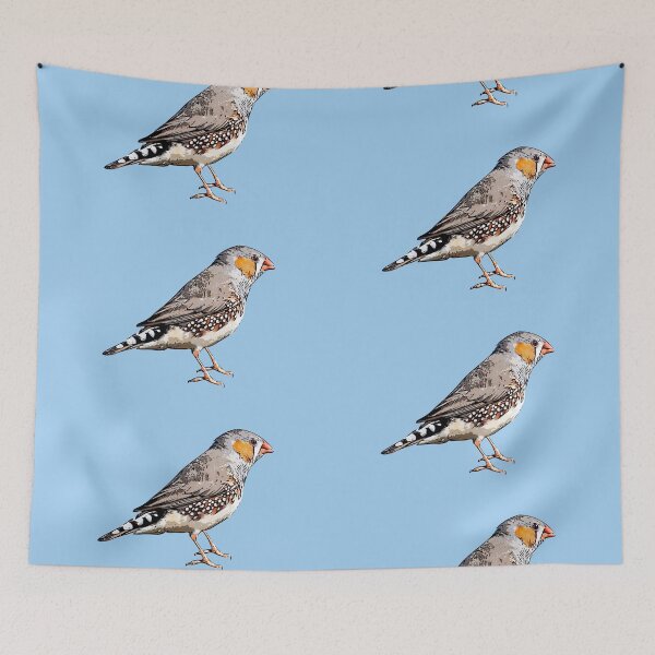 Item preview, Zebra Finch Black Alternate Design  designed and sold by designsasstultd.