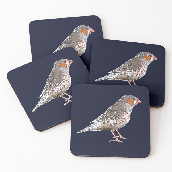 Item preview, Zebra Finch White Alternate Design  designed and sold by designsasstultd.