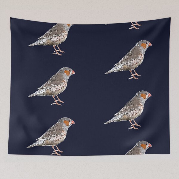 Item preview, Zebra Finch White Alternate Design  designed and sold by designsasstultd.