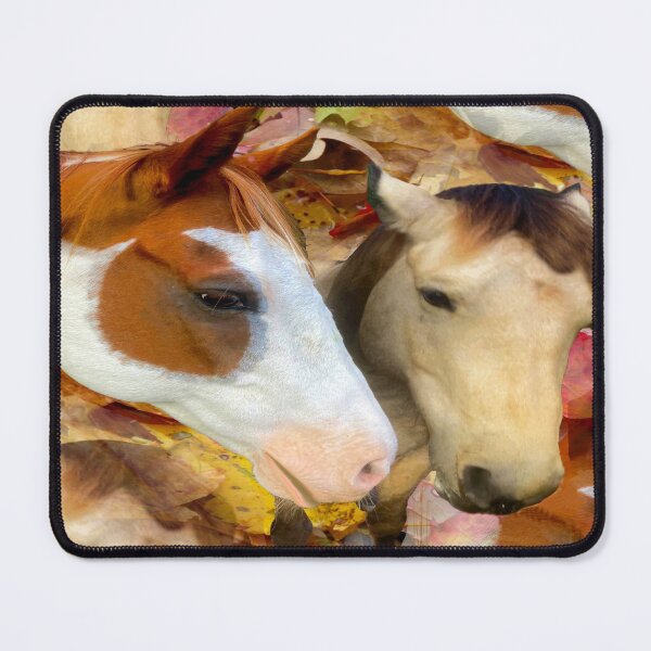 Item preview, Horses Surrounded in Autumn Leaves designed and sold by kristalcurt.