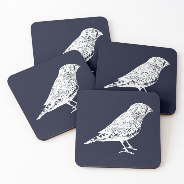 Item preview, Zebra Finch White Design  designed and sold by designsasstultd.