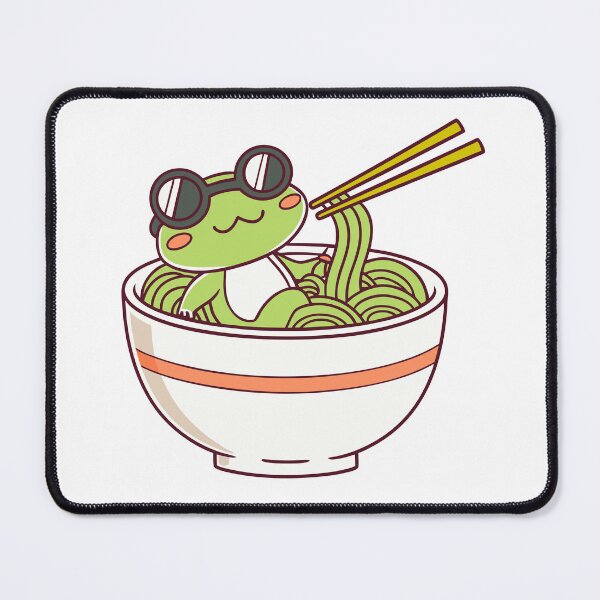 Item preview, Ramen Lover Frog - Cute Frog Art for Ramen Fans designed and sold by Timegraf.