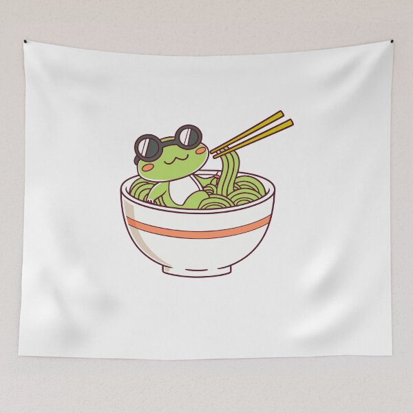 Item preview, Ramen Lover Frog - Cute Frog Art for Ramen Fans designed and sold by Timegraf.