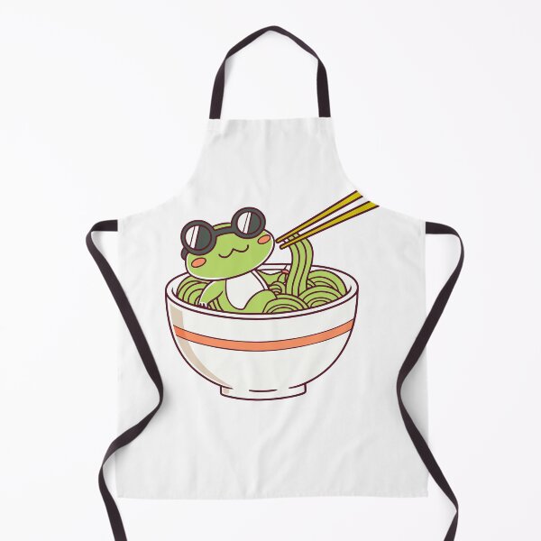 Aperçu de l'œuvre Ramen Lover Frog - Cute Frog Art for Ramen Fans créée et vendue par Timegraf.