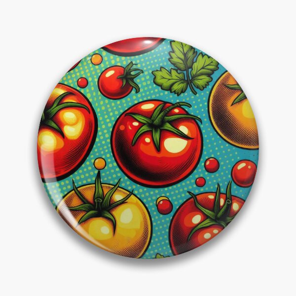 Item preview, Tomato Pattern designed and sold by ArtFactoryAI.