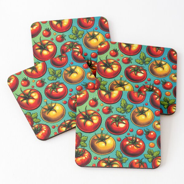 Item preview, Tomato Pattern designed and sold by ArtFactoryAI.