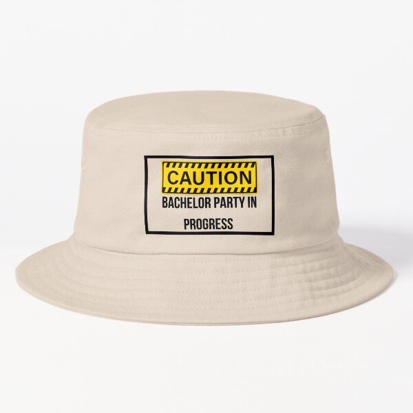 Item preview, Caution Bachelor Party In Progress T-Shirt, Hats and Stickers designed and sold by Kaylews_Designs.