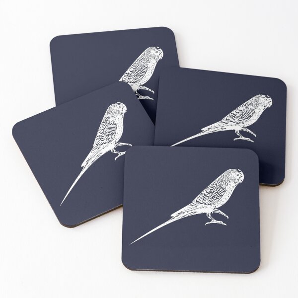 Item preview, Budgerigar White Design  designed and sold by designsasstultd.