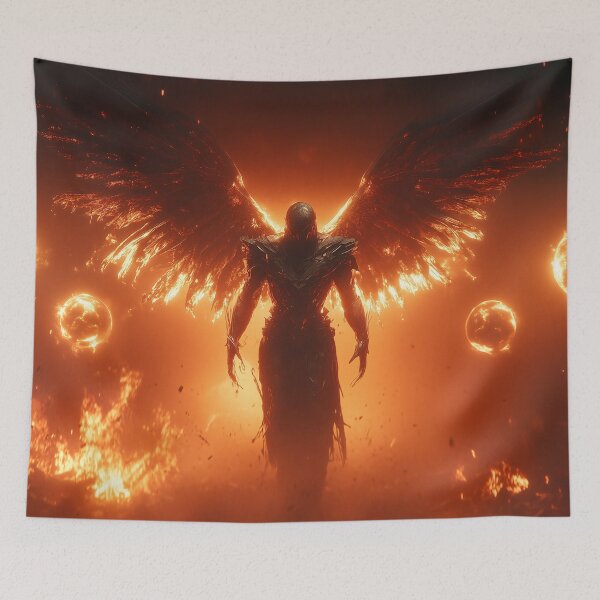 Item preview, Flaming Archangel in the Heat of Battle designed and sold by Carlos Monteiro.