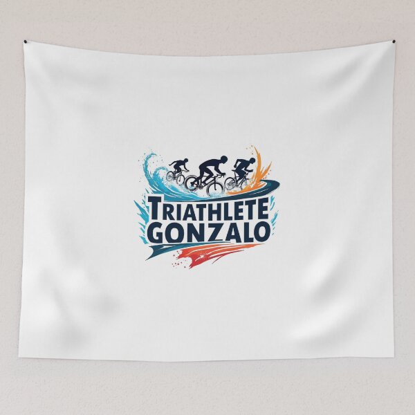 Item preview, Dynamic Triathlete Gonzalo - Swim, Bike, Run designed and sold by Triathlongram.