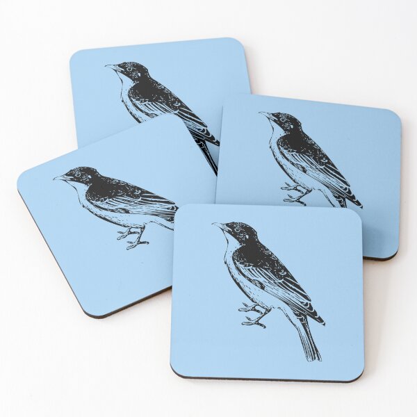 Item preview, Painted Honeyeater Black Design  designed and sold by designsasstultd.