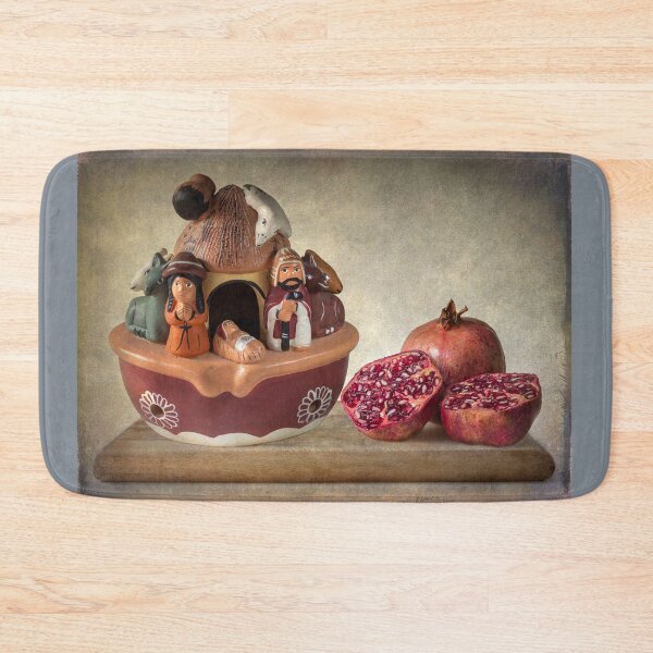 Item preview, Christmas still life in brown and burgundy designed and sold by Barbara  Corvino.