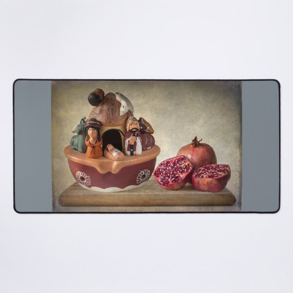 Item preview, Christmas still life in brown and burgundy designed and sold by Barbara Corvino.