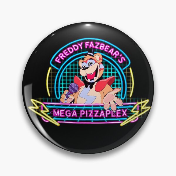 Artikelvorschau, Glamrock Freddy Pizzaplex Schild V.2 entworfen und verkauft von Emilyashdraws.