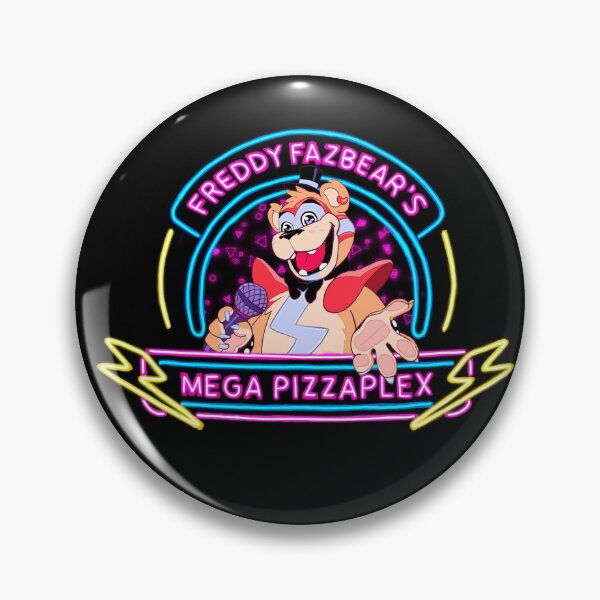 Artikelvorschau, Glamrock Freddy Pizzaplex Schild V.3 entworfen und verkauft von Emilyashdraws.