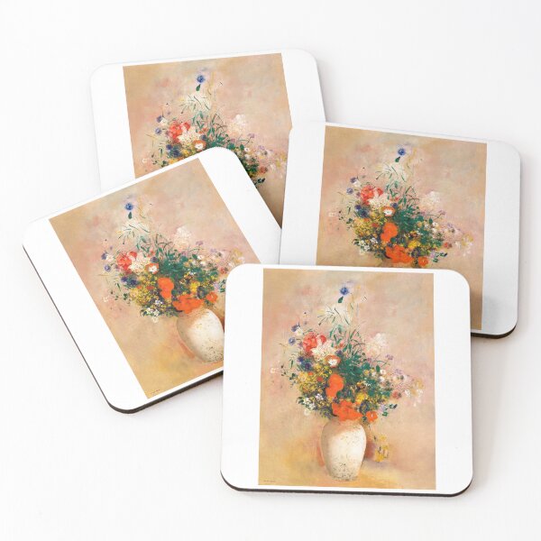 Item preview,  Vase of Flowers (Pink Background)  by Odilon Redon designed and sold by TeeARTHY.