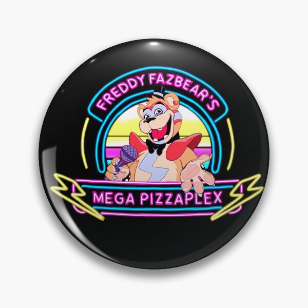 Artikelvorschau, Glamrock Freddy Pizzaplex Schild V.4 entworfen und verkauft von Emilyashdraws.